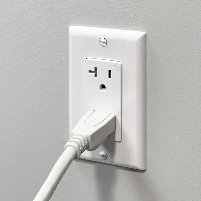 Alt view image 3 of 7 - Maxxima 20A Tamper Resistant Duplex Receptacle - Standard Decorative Electrical Wall Outlet, Child Proof Safety, Contractor Pack, 20 Amp, White Wall Plates Included - 10 Pack