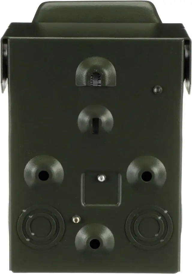 Alt view image 3 of 6 - MIDWEST U010S010GRP Power Outlet with Switch  20 Amp Backyard Outlet with Switch and GFI Receptacle  Weather-Resistant  GFCI Safety Circuit  Green Outdoor Metal Enclosure