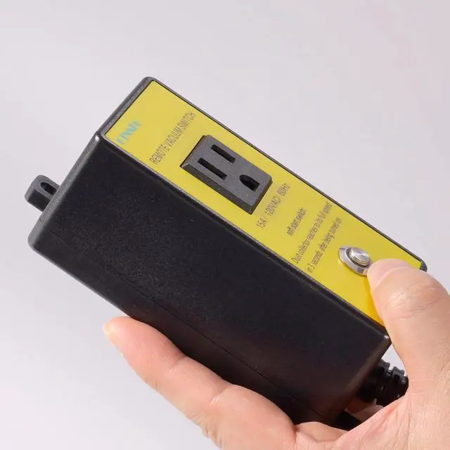 Alt view image 6 of 7 - 120V Soft Start Outlet Automatic Switch, Remote Switch for Vacuum and Table Saw with 2 Remote Control,15A 60Hz 1800W