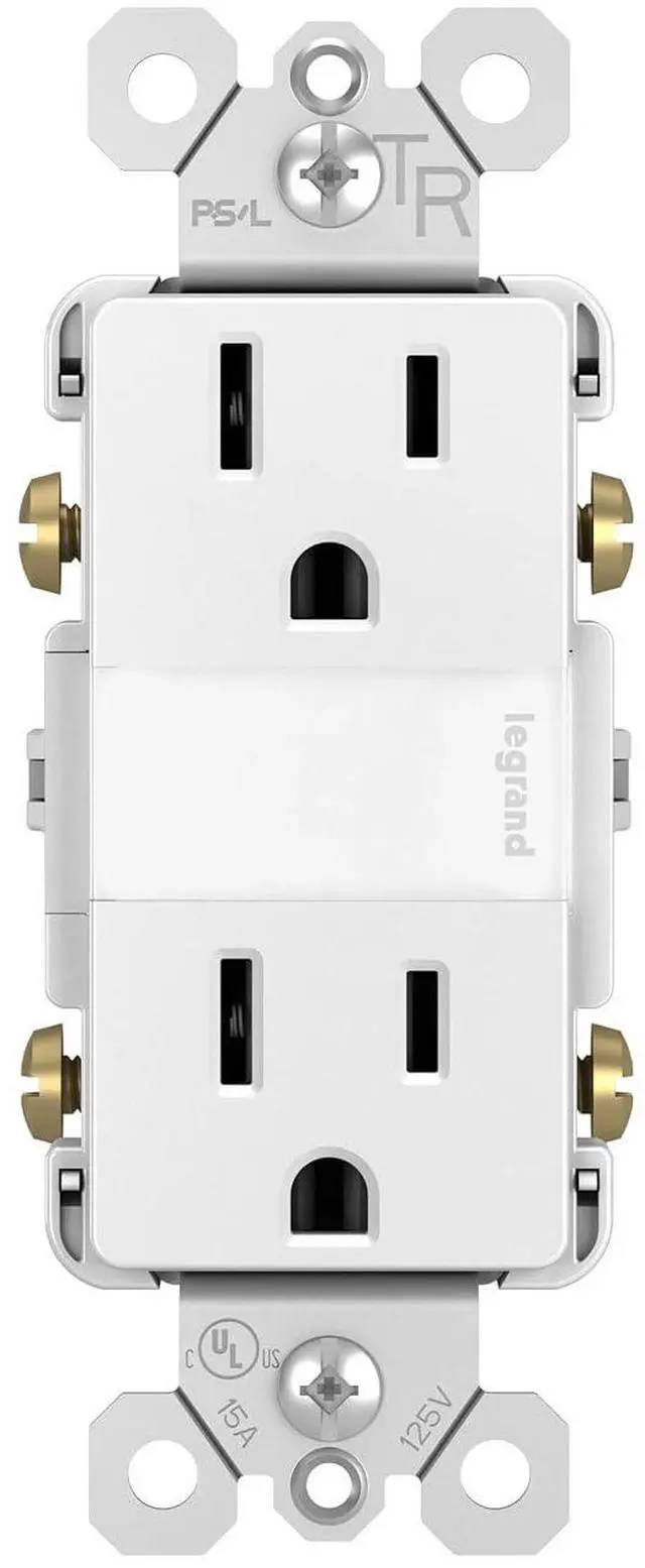 Main image of Legrand radiant Adjustable LED Night Light Outlet, Nightlight Electrical Outlets, Tamper Resistant, Safe for Kids, White, NTL885TRWCC6