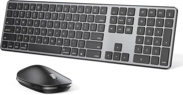 Main image of Bluetooth Keyboard and Mouse for Mac, OMOTON Wireless Multi-Device Keyboard with Numeric Keypad, Keyboard and Mouse Combo, for MacBook Pro/Air, iMac, iMac Pro, Mac mini, Mac Pro