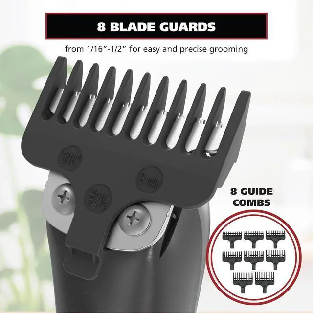 Alt view image 6 of 7 - Wahl Edge Pro Bump Free Corded Beard Trimmer for Men Touch Up Trimmer & Grooming Detailer Kit Perfect for Edging Beards, Mustaches, Hair, & Stubble, Model 9686-300