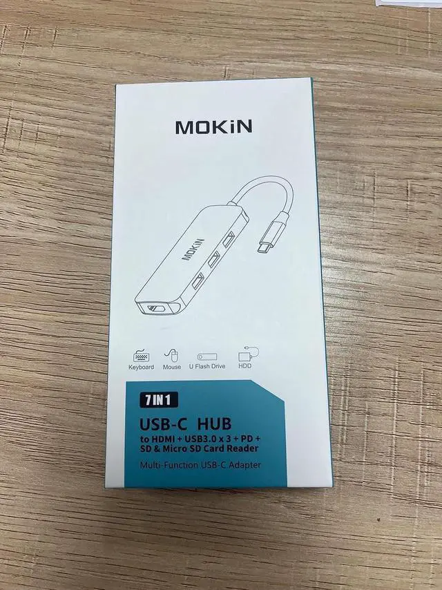 Alt view image 7 of 7 - USB C Adapter for MacBook Pro/Air USB CHub Mac Dongle 7 in 1 Multiports USBC Hub to 3 USB 3.0 4K HDMI SD/TF Card Reader and 100W PD Adapters for  HP  Surface and More