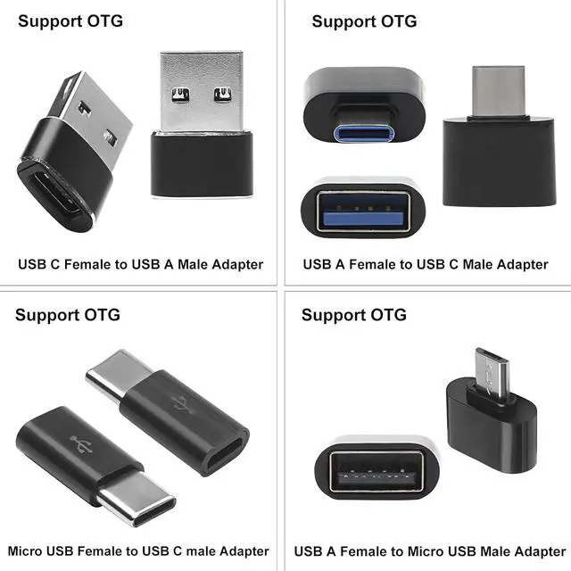 Alt view image 4 of 7 - 2pcs USB C Hub USB Hub 3.0,4-Port USB C to USB Adapter USB to USB C Adapter,Ultra-Slim USB C Adapter USB Splitter,USB C Dock USB Extender for Laptop,iMac Pro,MacBook Air,Mac,USB to USB C,USB C to USB