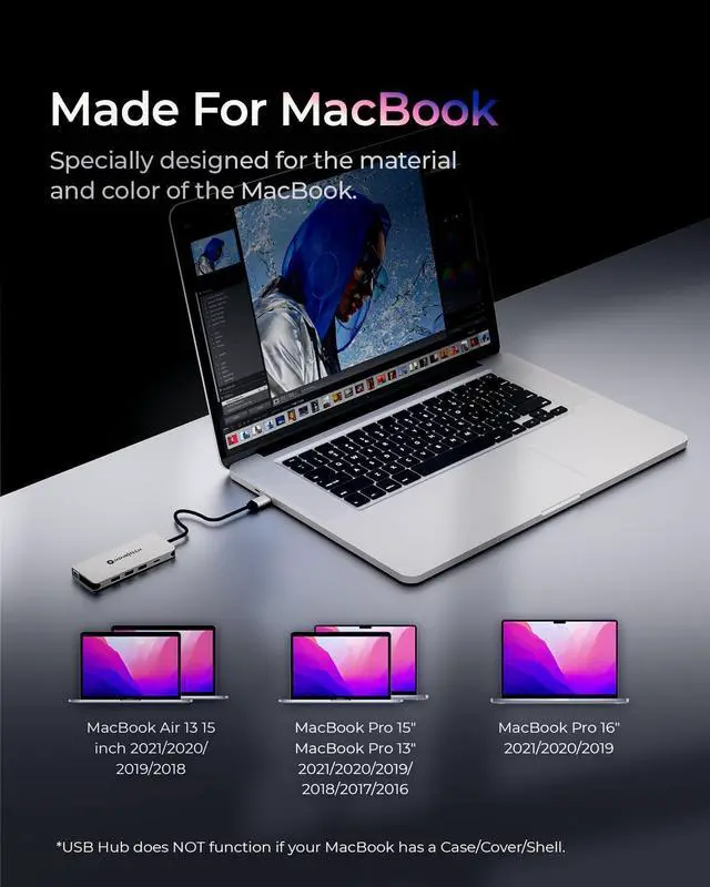 Alt view image 3 of 5 - Nov8tech 12 in 1 USB C Hub with HDMI, USB C Docking Station for MacBook, Laptops & Type C Devices, Ethernet Multiport Adapter with TF/SD Card Reader & Audio Port
