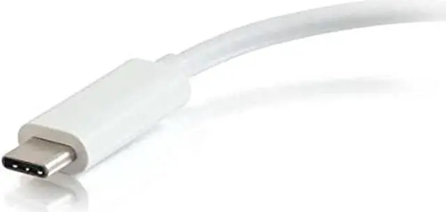 Alt view image 3 of 3 - C2G USB Adapter, USB Hub, Ethernet Adapter with Power, 3 Port, White, Cables to Go 29746