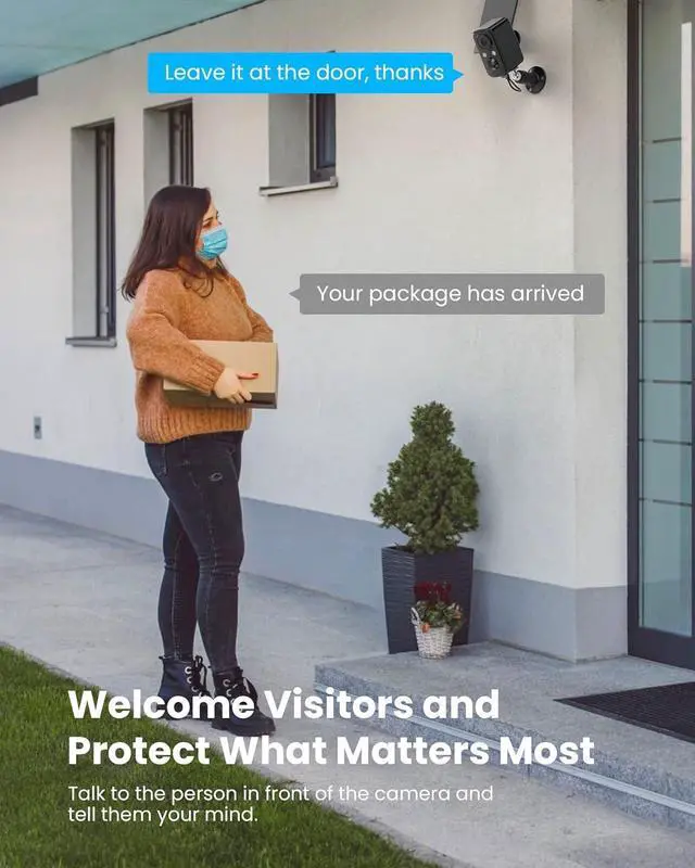 Alt view image 5 of 7 - FOAOOD Security Camera Wireless Outdoor with Solar Panel Cameras for Home Security, Indoor Camera with Color Night Vision, PIR Human Detection, 2-Way Talk, IP66 Waterproof, SD Card/Cloud Storage