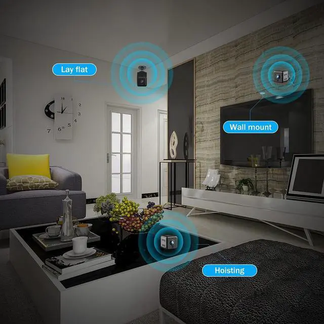 Alt view image 3 of 5 - WAXOXIH Mini Spy Camera WiFi Hidden Camera Night Vision 4K HD Spy Nanny Cam for Home Security Easy Set Wireless Indoor Smallest Camera with Motion Detection IP Camera Remote Viewing