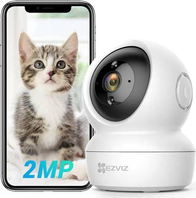 Main image of EZVIZ Security Camera Pan/Tilt 1080P Indoor Dome, Smart IR Night Vision, Motion Detection, Auto Tracking, Baby/Pet Monitor, 2-Way Audio, Works with Alexa and Google(C6N)