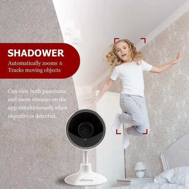 Alt view image 7 of 7 - Apone 2.4GHz Shadower 5MP Tracking Camera with Dual Display and 32GB Pre-Installed