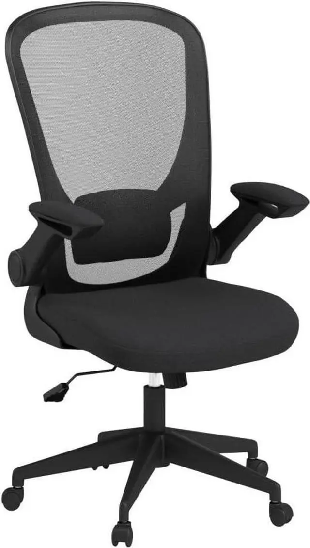 Alt view image 6 of 7 - Home Office Chair Ergonomic Desk Chair Mesh Computer Chair Swivel Rolling Executive Task Chair with Lumbar Support Arms Mid Back Adjustable Chair for Men Adults, Black