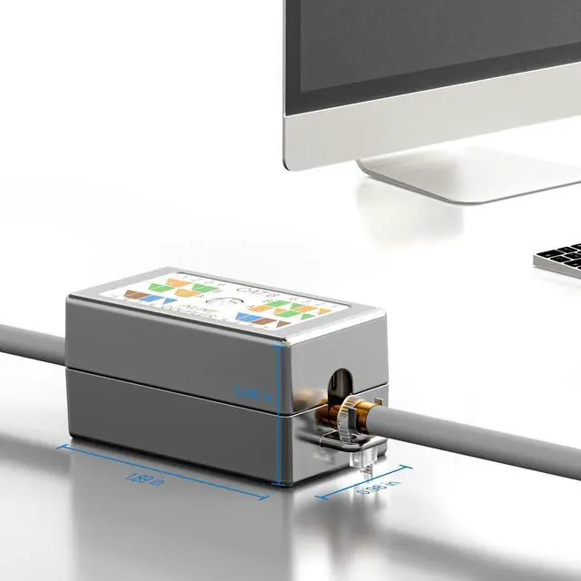 Alt view image 3 of 6 - Iwillink 5-Pack 10Gbps Shielded Ethernet Junction Box,Cat6 Junction Box, Punch Down Type