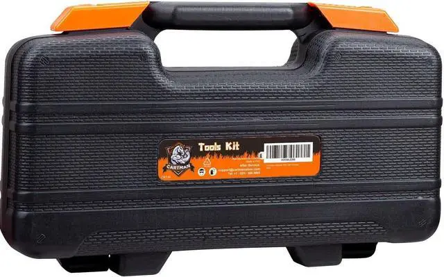 Alt view image 4 of 5 - 39 Piece Tool Set General Household Hand Kit with Plastic Toolbox Storage Case Orange