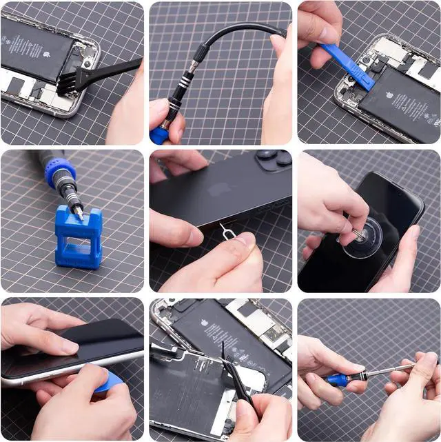Alt view image 6 of 7 - 200 in 1 Precision Screwdriver Kit Electronics Repair Tool Magnetic Driver Kit with 164 Bits Flexible Shaft Extension Rod for Computer iPhone Laptop PC PS4 Xbox Nintendo