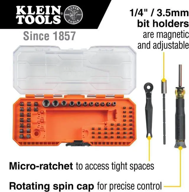 Alt view image 4 of 7 - 80177 MODbox Ratcheting Driver Set with MODbox Case Adapter, Modular Tool System Side Rail Attachment, 65 Piece