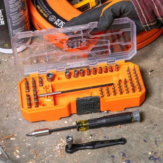 Alt view image 5 of 7 - 32787 64-Piece Micro-Ratchet Bit Precision Driver Set with Modular Case Magnetic Precision Standard Bits and Nut Drivers