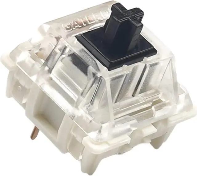 Main image of Pack of Gateron ks-9 G PRO Switches for Mechanical Gaming Keyboards | Plate Mounted | Pre Lubed (Gateron PRO Black, 65 Pcs)