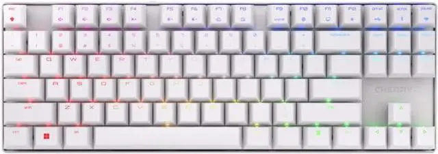 Main image of Cherry MX 8.2 TKL Wireless Gaming Keyboard. Compact TenKeyLess. Mechanical 87 Keys RGB Backlit Keys ABS Keycaps. MX Red Switch. Aluminum Carrying Case Included.