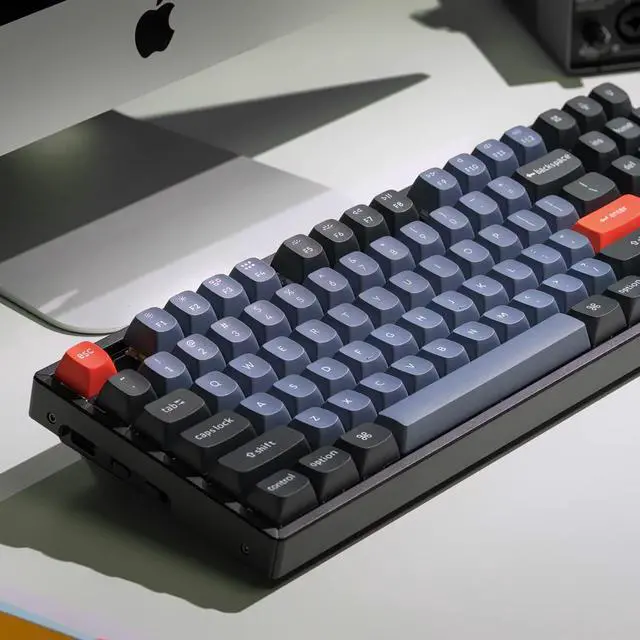 Alt view image 2 of 7 - Keychron K8 Pro QMK/VIA Wireless Mechanical Keyboard, Hot-Swappable Aluminum Frame TKL Custom Programmable Keyboard with RGB Backlit, Gateron G Pro Brown Switch for Max Windows Linux