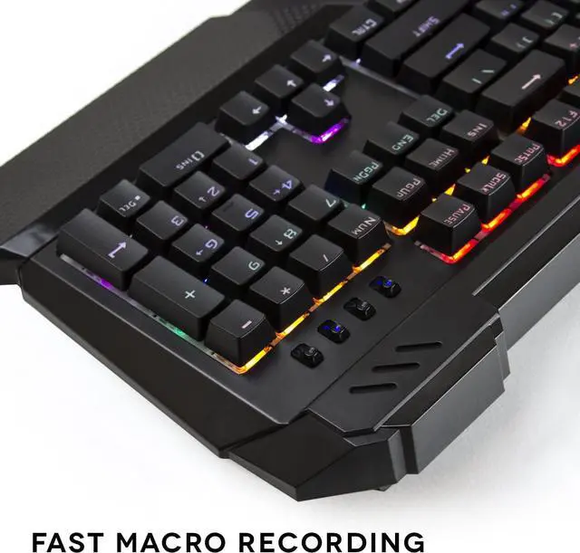 Alt view image 5 of 7 - Beastron RGB LED Backlit Mechanical Wired Gaming Keyboard with Blue Switches, Adjustable Backlit Effects, Compatible with PC and Mac