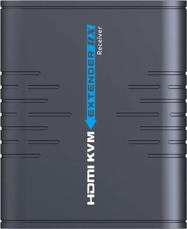 Alt view image 2 of 7 - AGPTEK HDMI KVM Extender(Only Receiver) Over Single Cat 5/5E/6/7 Ethernet Cable- Signal Extension Up to 120m/365Ft- Ultra HD 1080p@60Hz