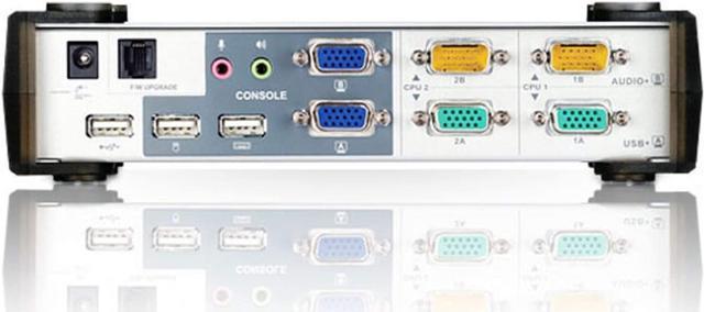 ATEN CS1742 2-Port USB VGA Dual Display/Audio KVMP Switch KVM