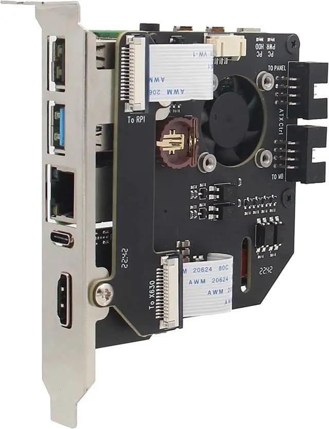 Main image of KVM-A8 PCIe Version for Raspberry Pi 4 Model B KVM Over IP Support KVM V3 PoE ATX HDMI CSI (Unassembled and Not Include Raspberry Pi 4/SD Card/Power Adapter)
