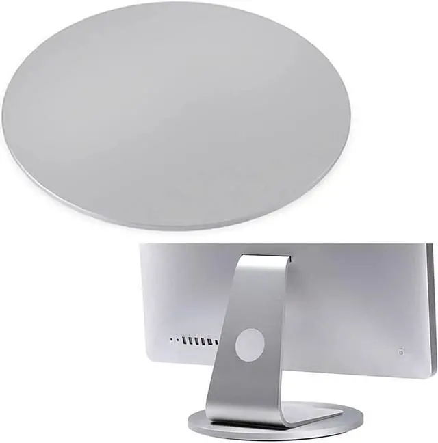 Main image of Aluminum 360° Rotation Monitor Swivel Base Computer Screen Monitor Turntable Stand Flat Panel TV Rotating Mat for iMac Laptop Potted Plants Arts Crafts Products Display Stand