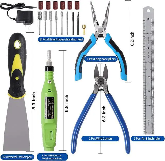 Alt view image 3 of 7 - 179 Pcs 3D Printing Tool Kit,3D Printer Tool Kit,Including Tool Box
