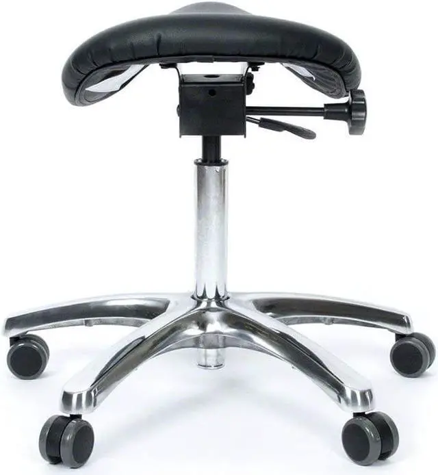 Alt view image 3 of 7 - Jobri BetterPosture Saddle Chair Multifunctional Ergonomic Back Posture Stool with Tilting Seat  Reduce Pressure on Lower Back and Improve Posture While Sitting