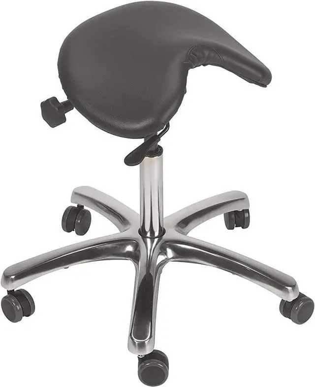Alt view image 6 of 7 - Jobri BetterPosture Saddle Chair Multifunctional Ergonomic Back Posture Stool with Tilting Seat  Reduce Pressure on Lower Back and Improve Posture While Sitting