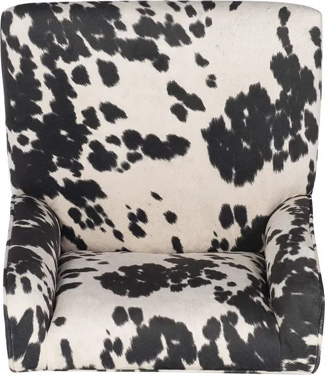 Alt view image 2 of 7 - Linon Clayton Black Cow Print Office Chair, Metallic