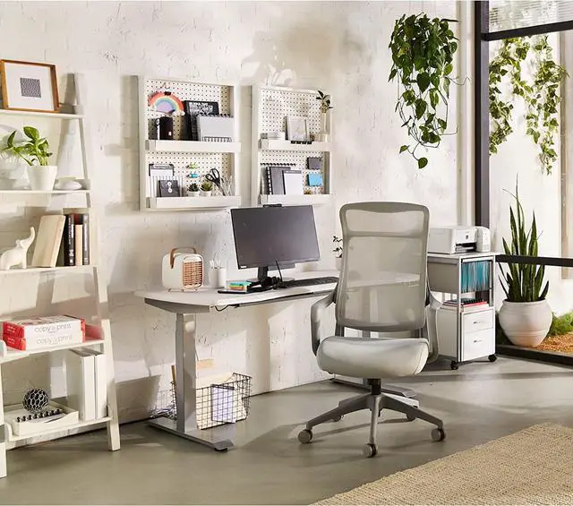 Alt view image 7 of 7 - Realspace® Lenzer Mesh High-Back Task Chair, Gray, BIFMA Certified