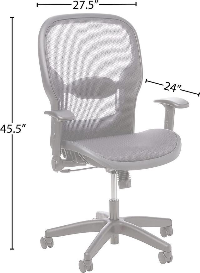 Space Seating Dark Air Grid Seat and Back Executive Chair