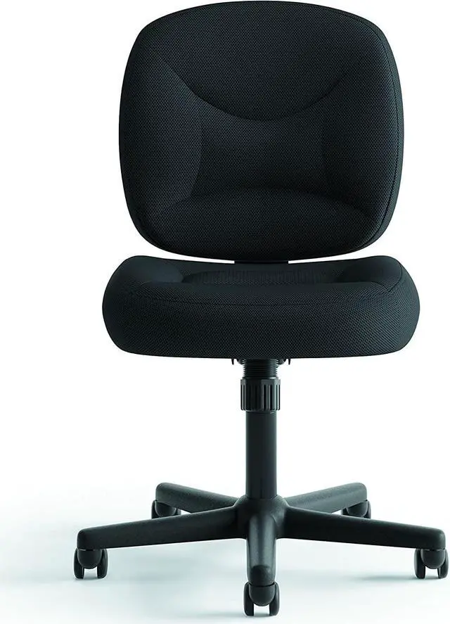 Alt view image 2 of 6 - HON ValuTask Low Back Task Chair - Mesh Computer Chair for Office Desk, Black (HVL210)