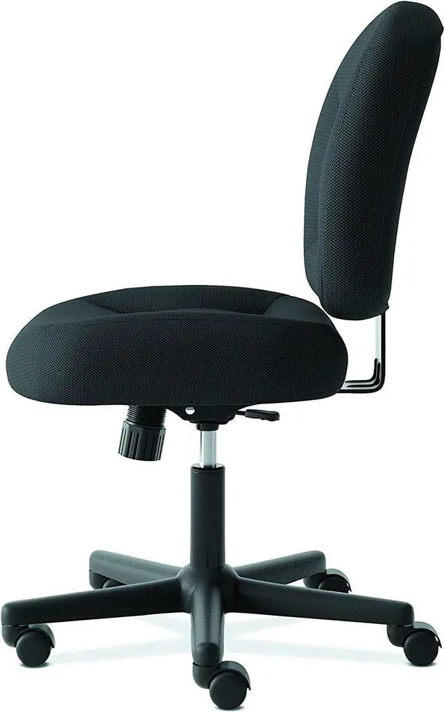 Alt view image 5 of 6 - HON ValuTask Low Back Task Chair - Mesh Computer Chair for Office Desk, Black (HVL210)