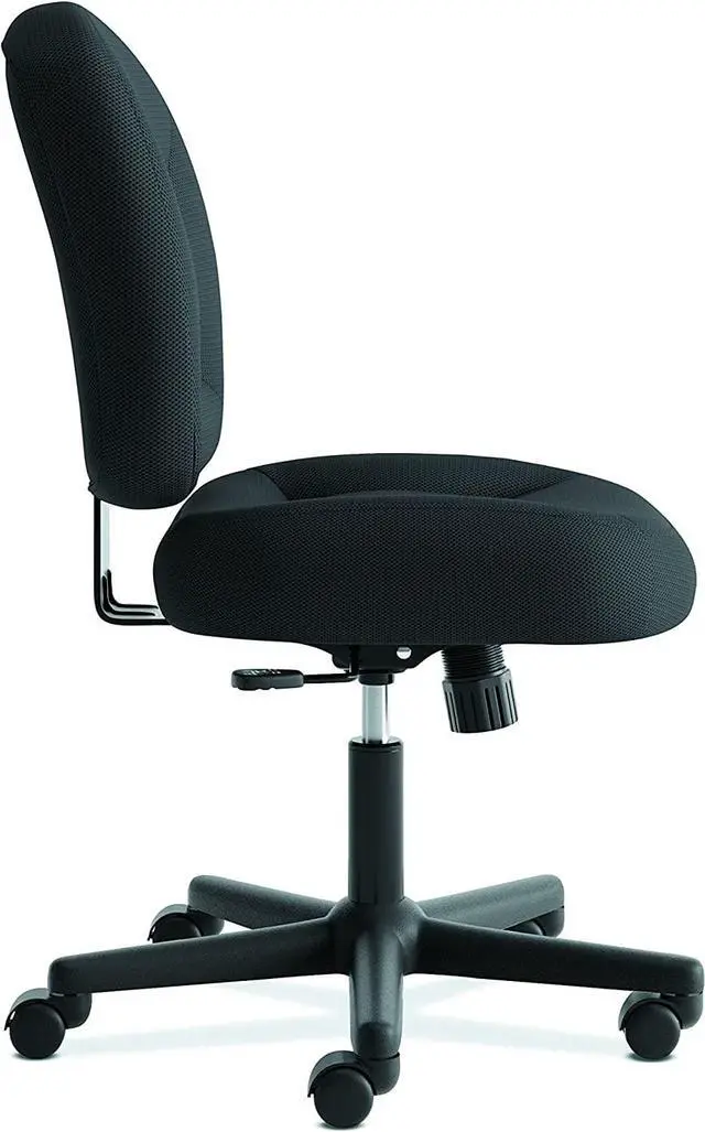 Alt view image 6 of 6 - HON ValuTask Low Back Task Chair - Mesh Computer Chair for Office Desk, Black (HVL210)