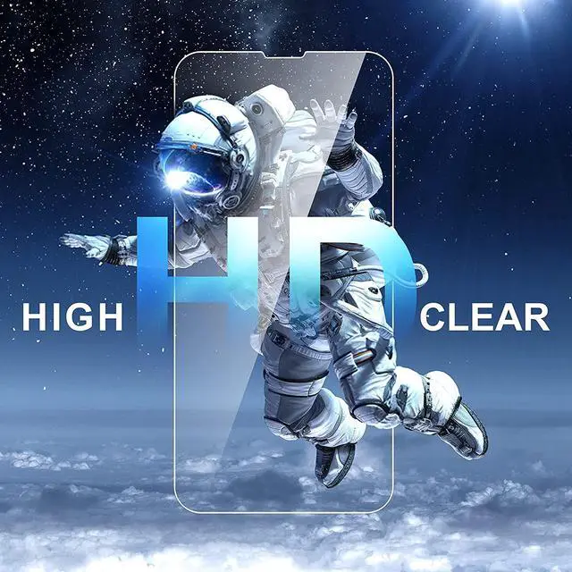 Alt view image 4 of 7 - Shatterproof Tempered Glass Screen Protector for iPhone 14 Pro Max [Easy Installation Frame] [Bubble Free] [9H Hardness] [Full Coverage] Case Friendly 6.7 Inch - (3-Pack)