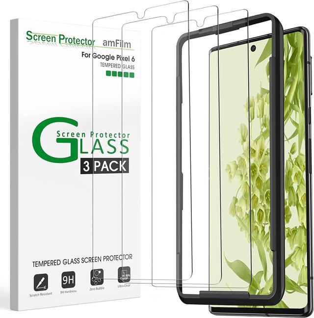  amFilm 3 Pack Tempered Glass Screen Protector for