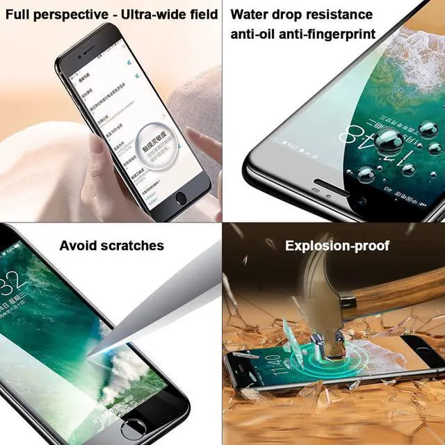 Alt view image 6 of 7 - for iPhone 6S LCD Screen Replacement Black 4.7 Inch Frame Assembly Display 3D Touch Screen Digitizer with Repair Tools Kit Tempered Glass Screen Protector for A1633, A1688, A1700 (Black)