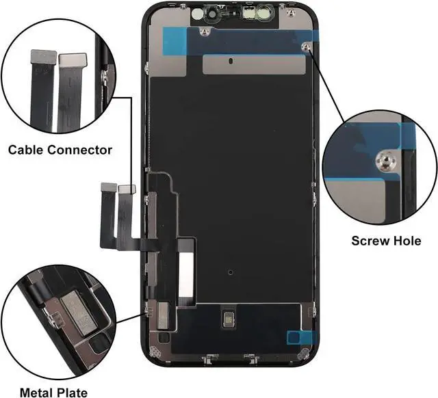 Alt view image 5 of 6 - Screen Replacement for iPhone 11 LCD Retina 6.1' FHD Display COF Touch Screen Digitizer with Repair Tool Kits, Waterproof Tape, Screen Protector(for Model A2111, A2223, A2221)