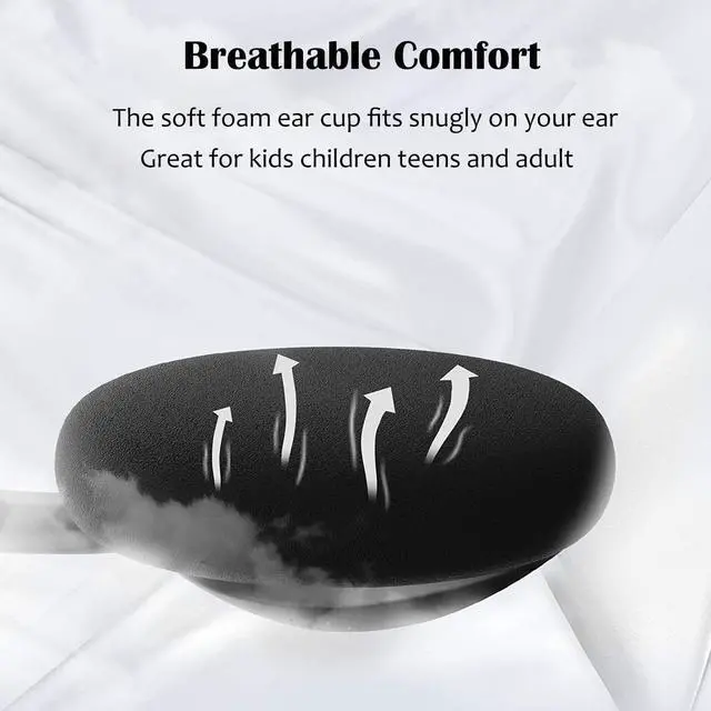 Alt view image 3 of 7 - Classroom Headphones Bulk 10 Pack for Kids School Wholesale Class Set Durable Earphones for Students Children Toddler Teens Boys Girls and Adult (LS04 10 Black)