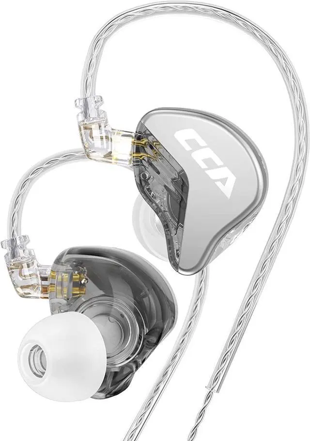 Alt view image 3 of 7 - CRA in Ear Monitor Headphones Ultra-Thin Diaphragm Dynamic Driver IEM Earphones Clear Sound & Deep Bass Wired Gaming Earbuds with Tangle-Free Detachable Cable for Singer Musicians Drummers DJ