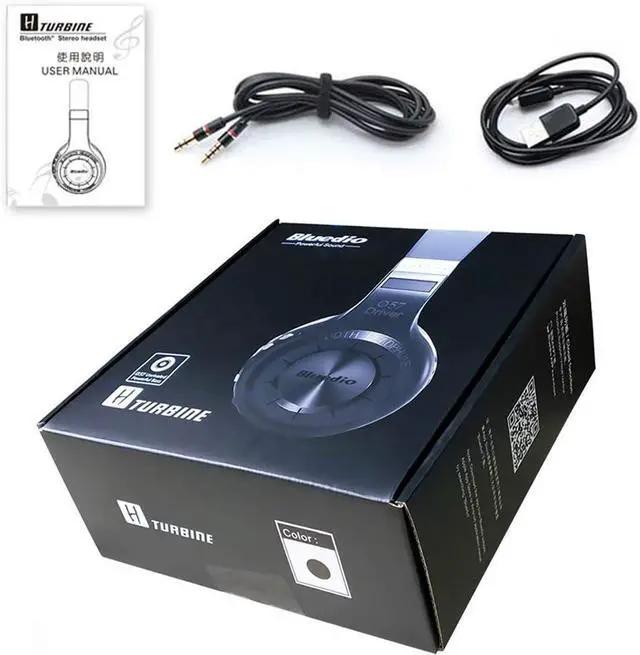 Alt view image 6 of 7 - Bluedio HT Turbine Wireless Bluetooth 4.1 Stereo Headphones, Black