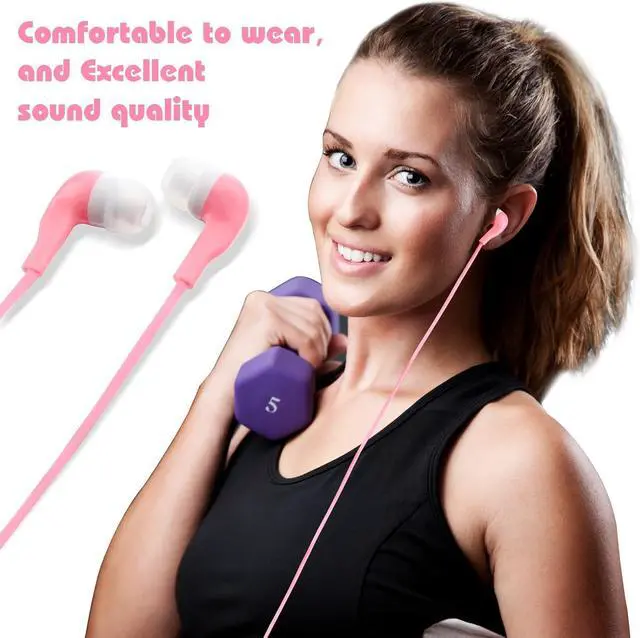 Alt view image 3 of 7 - Kigeli Students Earbuds Bulk 100 Pack Earphones in-Ear Headphones for Classroom School Libraries Students Teens Compatible with Most 3.5 mm Interface(Multicolor)