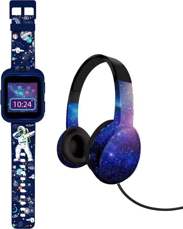 Alt view image 3 of 7 - PlayZoom 2 Kids Smartwatch & Headphones - Video Camera Selfies STEM Learning Educational Fun Games, MP3 Music Player Audio Books Touch Screen Sports Digital Watch Gift for Kids Toddlers Boys Girls