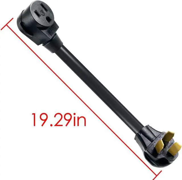 Alt view image 2 of 5 - NEMA 10-50P to Welder 6-50R Welding Adapter Cord 50A 250V6 AWG*3C