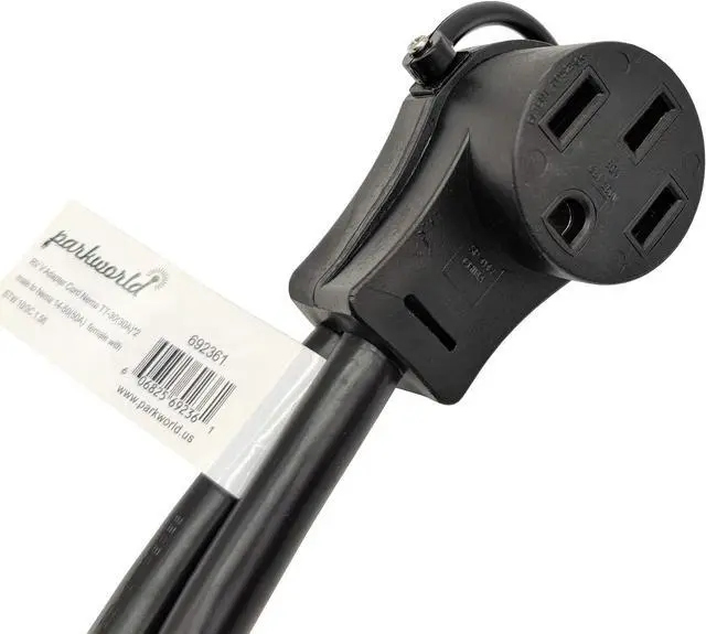 Alt view image 3 of 4 - Parkworld 692361 RV (2) 30A to 50A V Adapter Cord, (2) TT-30P Male to 14-50R Female, 1.5FT