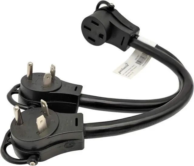 Alt view image 4 of 4 - Parkworld 692361 RV (2) 30A to 50A V Adapter Cord, (2) TT-30P Male to 14-50R Female, 1.5FT