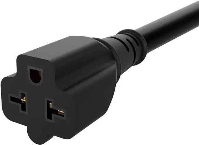Alt view image 5 of 7 - 1-Foot 12 AWG 15 Amp Household Plug to 20 Amp Adapter Cable,Nema 5-15P to 5-15R/20R,5-15P to 6-15R/20R T-Blade 20Amp to 15Amp Extension Cord Heavy Duty 15A 125V to 20A 250V AC Power-Cable